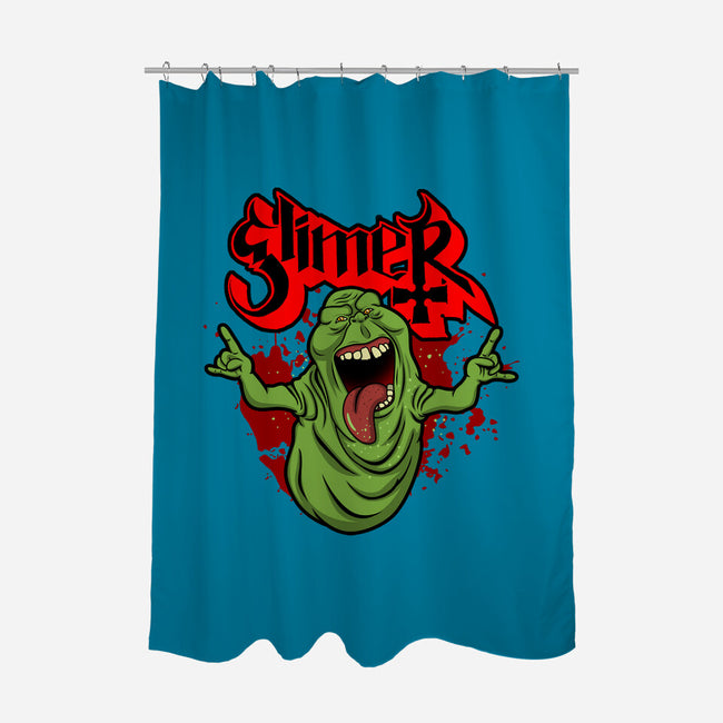 Slimy Ghost-None-Polyester-Shower Curtain-Boggs Nicolas