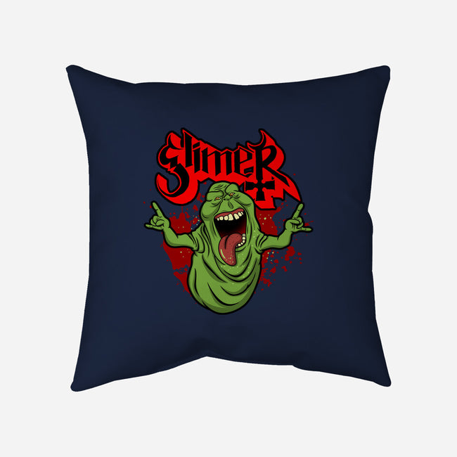Slimy Ghost-None-Non-Removable Cover w Insert-Throw Pillow-Boggs Nicolas