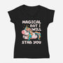 Magical But Will Stab You-Womens-V-Neck-Tee-koalastudio