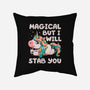 Magical But Will Stab You-None-Non-Removable Cover w Insert-Throw Pillow-koalastudio