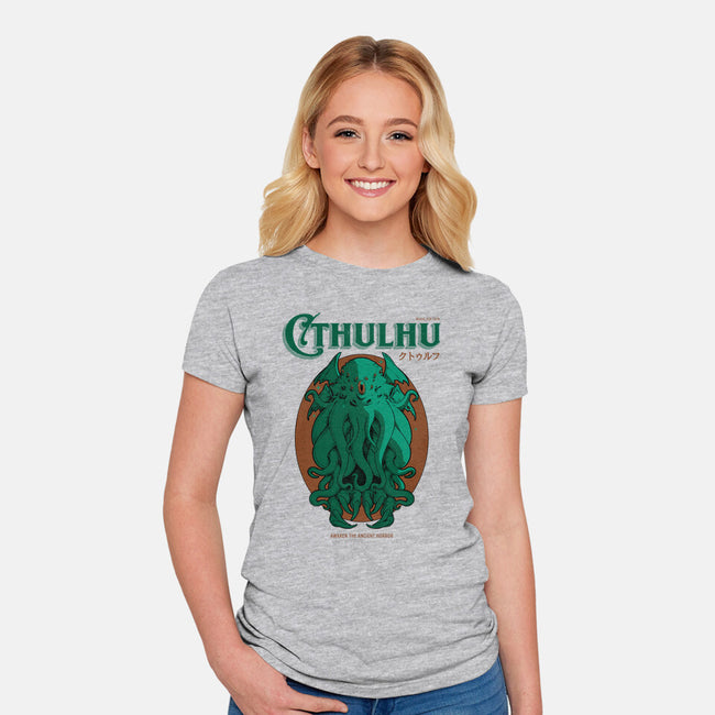 Cthulhu Magazine-Womens-Fitted-Tee-Hafaell