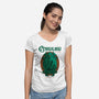 Cthulhu Magazine-Womens-V-Neck-Tee-Hafaell