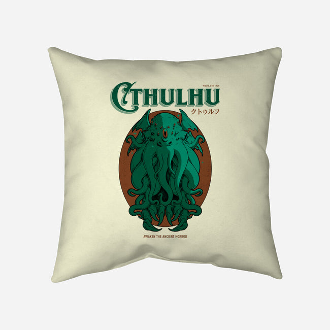 Cthulhu Magazine-None-Removable Cover-Throw Pillow-Hafaell