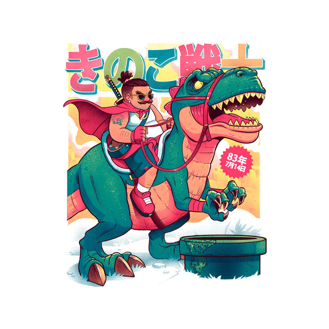 Mushrrom Warrior And Dinosaur-Womens-Off Shoulder-Sweatshirt-Bruno Mota