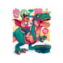Mushrrom Warrior And Dinosaur-None-Glossy-Sticker-Bruno Mota