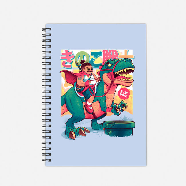 Mushrrom Warrior And Dinosaur-None-Dot Grid-Notebook-Bruno Mota