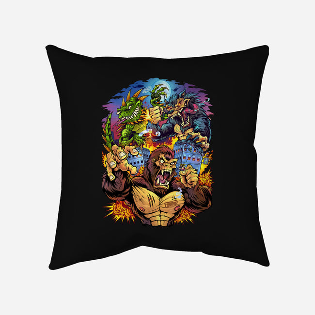 Rampage Arcade Tribute-None-Removable Cover w Insert-Throw Pillow-brianallen