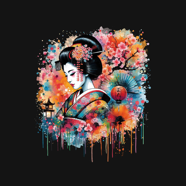 Geiko Watercolor-Unisex-Crew Neck-Sweatshirt-DrMonekers