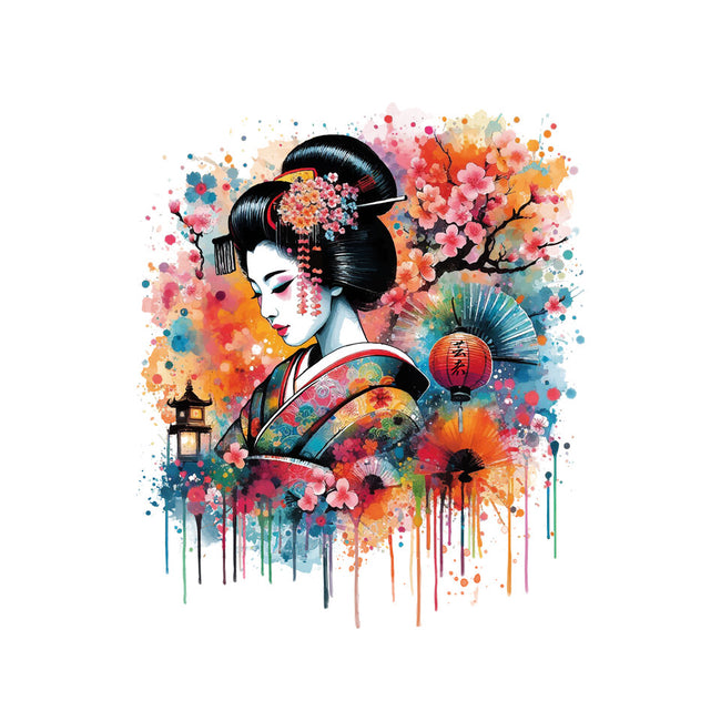 Geiko Watercolor-Youth-Crew Neck-Sweatshirt-DrMonekers