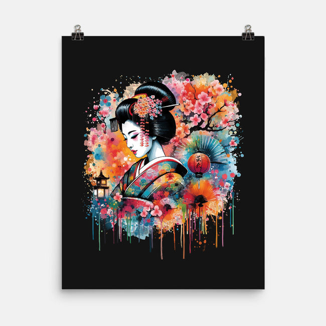 Geiko Watercolor-None-Matte-Poster-DrMonekers