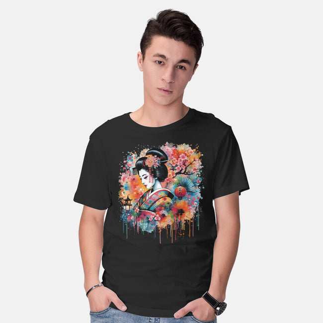 Geiko Watercolor-Mens-Basic-Tee-DrMonekers