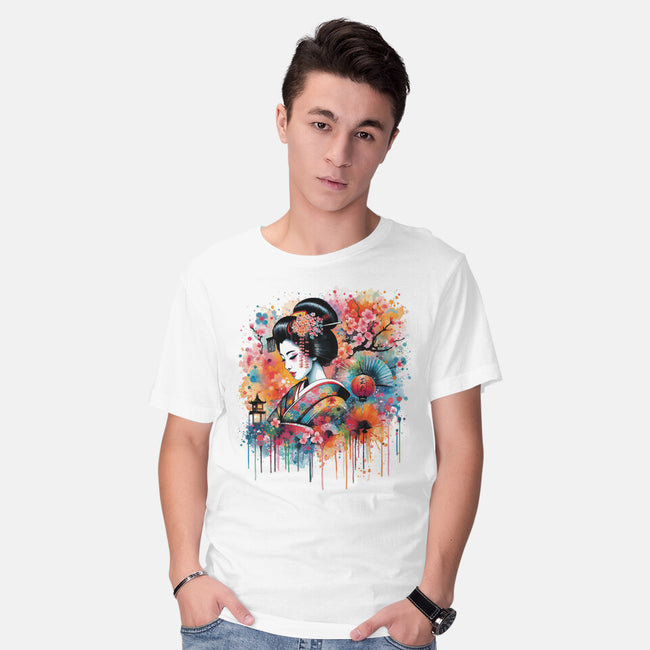 Geiko Watercolor-Mens-Basic-Tee-DrMonekers