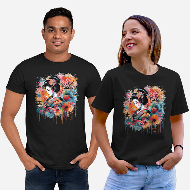 Geiko Watercolor-Unisex-Basic-Tee-DrMonekers