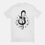 Violin Key Kittens-Unisex-Basic-Tee-Vallina84