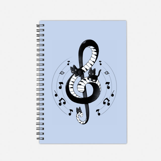 Violin Key Kittens-None-Dot Grid-Notebook-Vallina84
