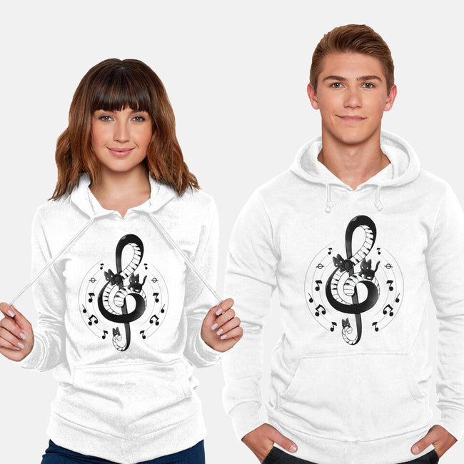 Violin Key Kittens-Unisex-Pullover-Sweatshirt-Vallina84