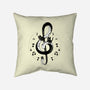 Violin Key Kittens-None-Removable Cover-Throw Pillow-Vallina84