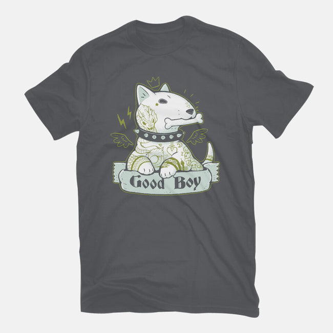 Bull Terrier Tattoo-Womens-Basic-Tee-xMorfina