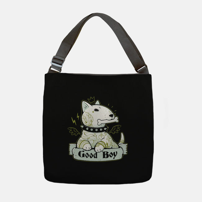 Bull Terrier Tattoo-None-Adjustable Tote-Bag-xMorfina