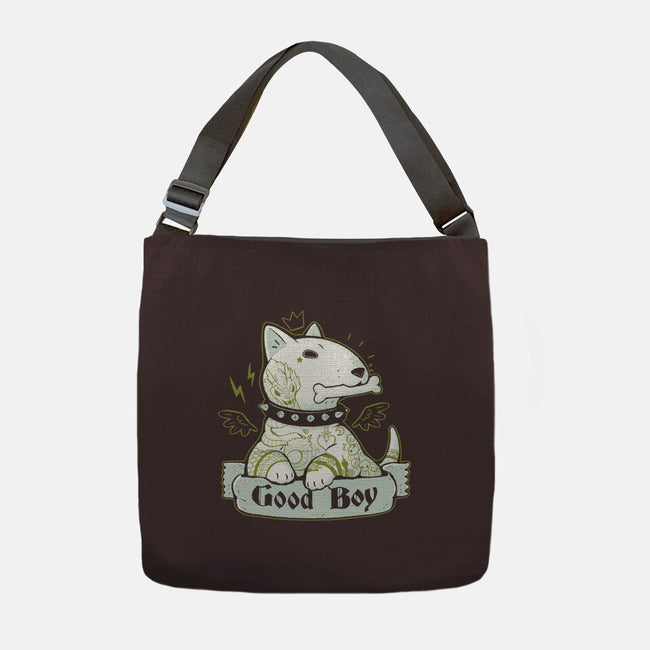 Bull Terrier Tattoo-None-Adjustable Tote-Bag-xMorfina