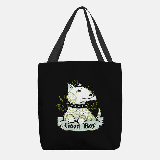 Bull Terrier Tattoo-None-Basic Tote-Bag-xMorfina