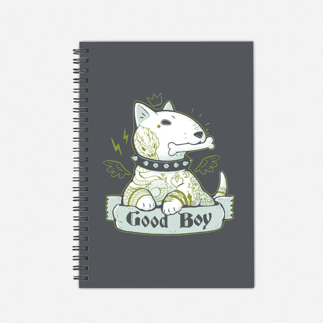 Bull Terrier Tattoo-None-Dot Grid-Notebook-xMorfina