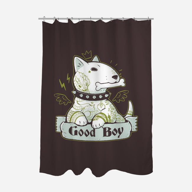 Bull Terrier Tattoo-None-Polyester-Shower Curtain-xMorfina