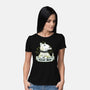 Bull Terrier Tattoo-Womens-Basic-Tee-xMorfina