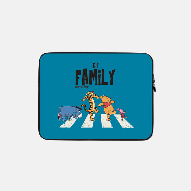 Happy Family Road-None-Zippered-Laptop Sleeve-turborat14