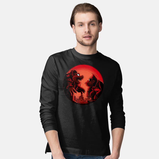 Koopa Vs Kong-Mens-Long Sleeved-Tee-rmatix