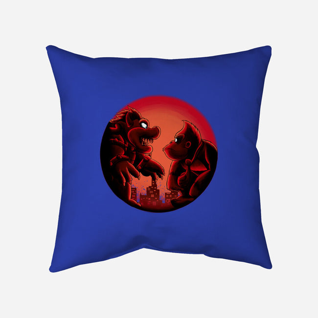 Koopa Vs Kong-None-Non-Removable Cover w Insert-Throw Pillow-rmatix