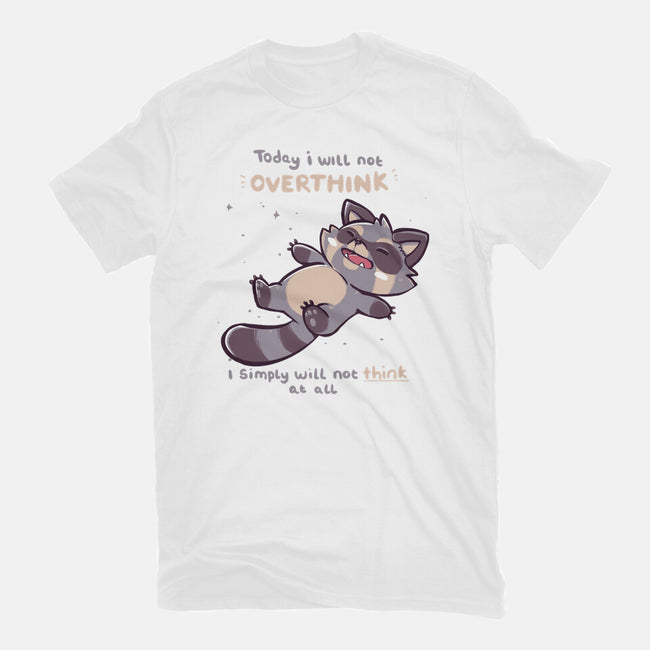 No Thoughts Raccoon-Unisex-Basic-Tee-TechraNova