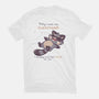 No Thoughts Raccoon-Mens-Heavyweight-Tee-TechraNova