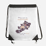 No Thoughts Raccoon-None-Drawstring-Bag-TechraNova