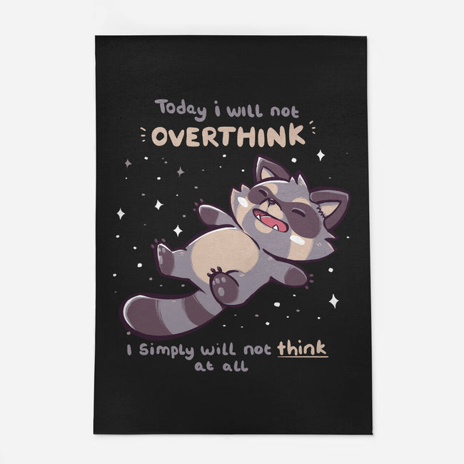 No Thoughts Raccoon-None-Outdoor-Rug-TechraNova