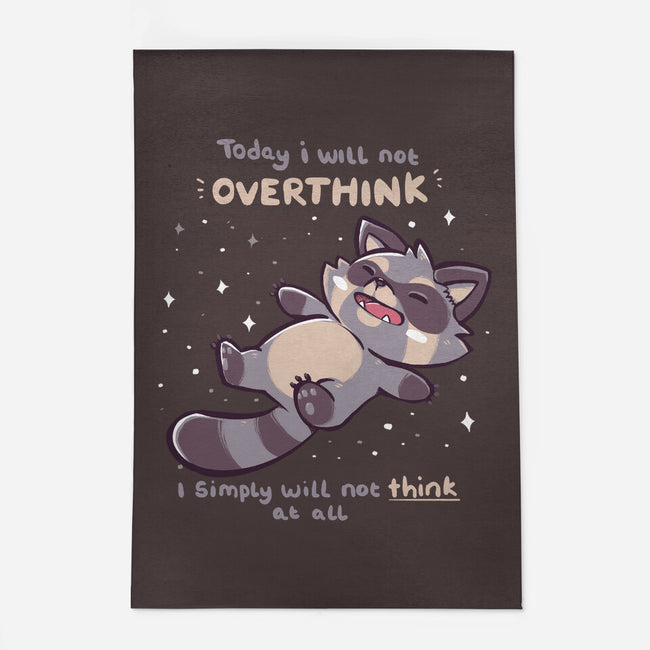 No Thoughts Raccoon-None-Outdoor-Rug-TechraNova