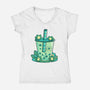 Bubble Toad-Womens-V-Neck-Tee-tobefonseca