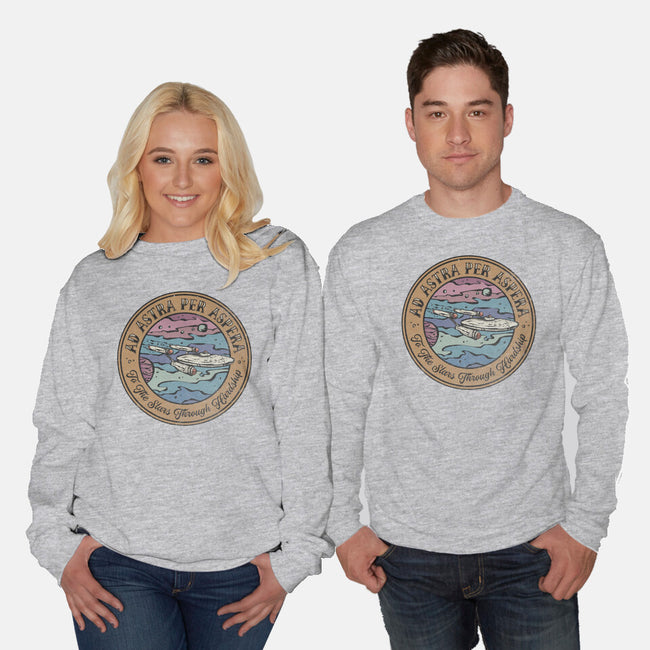 Ad Astra Per Asprea-Unisex-Crew Neck-Sweatshirt-kg07