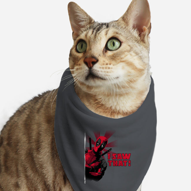 Hey I Saw That-Cat-Bandana-Pet Collar-rocketman_art