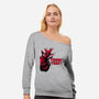 Hey I Saw That-Womens-Off Shoulder-Sweatshirt-rocketman_art