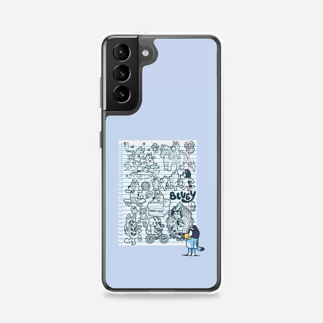 Doodle Heeler-Samsung-Snap-Phone Case-Xentee