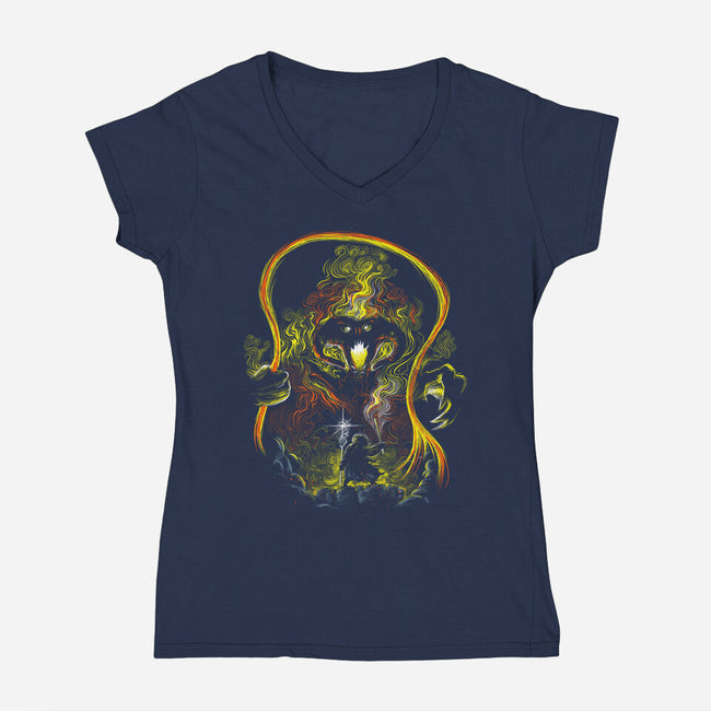 Starry Mine-Womens-V-Neck-Tee-zascanauta