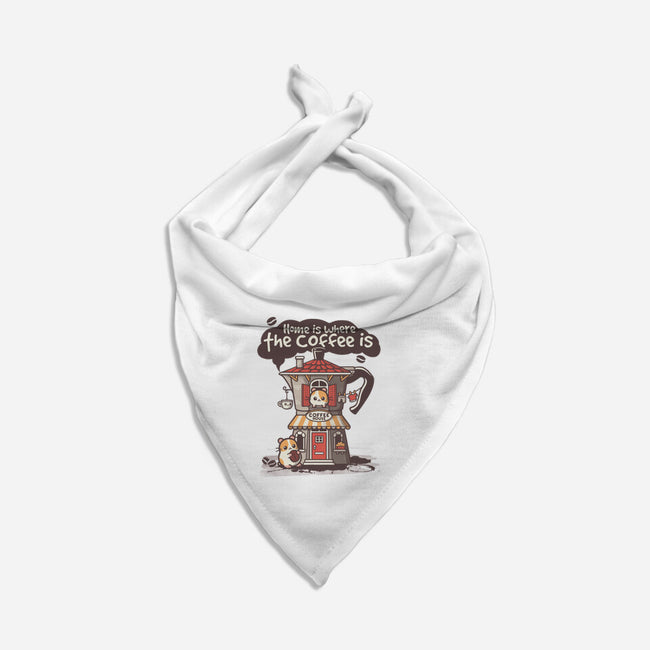 Home Is Where The Coffee Is-Cat-Bandana-Pet Collar-NemiMakeit