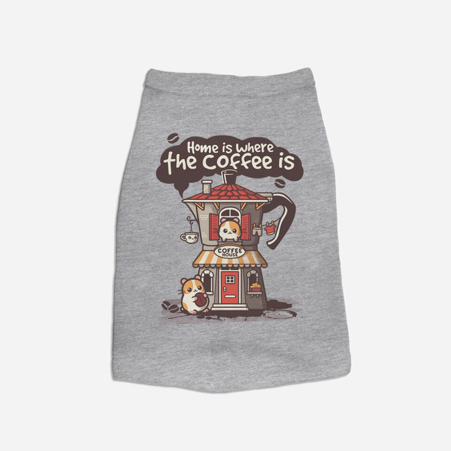 Home Is Where The Coffee Is-Dog-Basic-Pet Tank-NemiMakeit