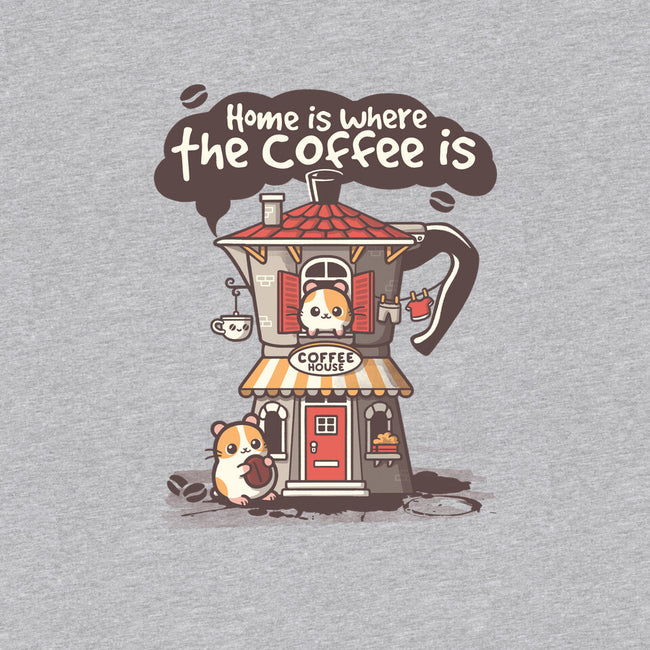 Home Is Where The Coffee Is-Unisex-Crew Neck-Sweatshirt-NemiMakeit