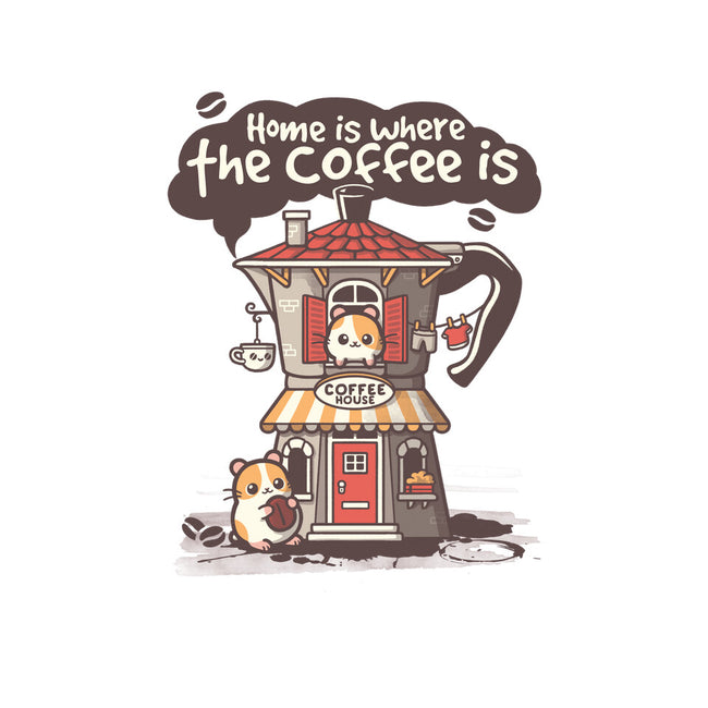 Home Is Where The Coffee Is-Womens-Off Shoulder-Tee-NemiMakeit