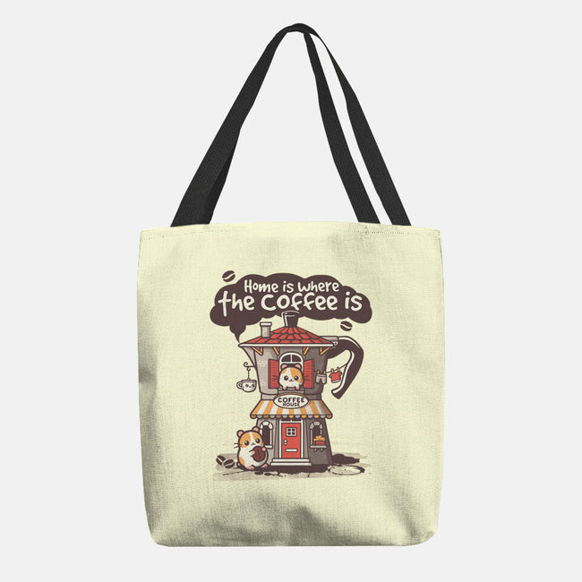 Home Is Where The Coffee Is-None-Basic Tote-Bag-NemiMakeit