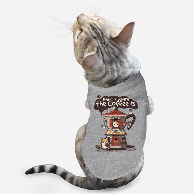 Home Is Where The Coffee Is-Cat-Basic-Pet Tank-NemiMakeit