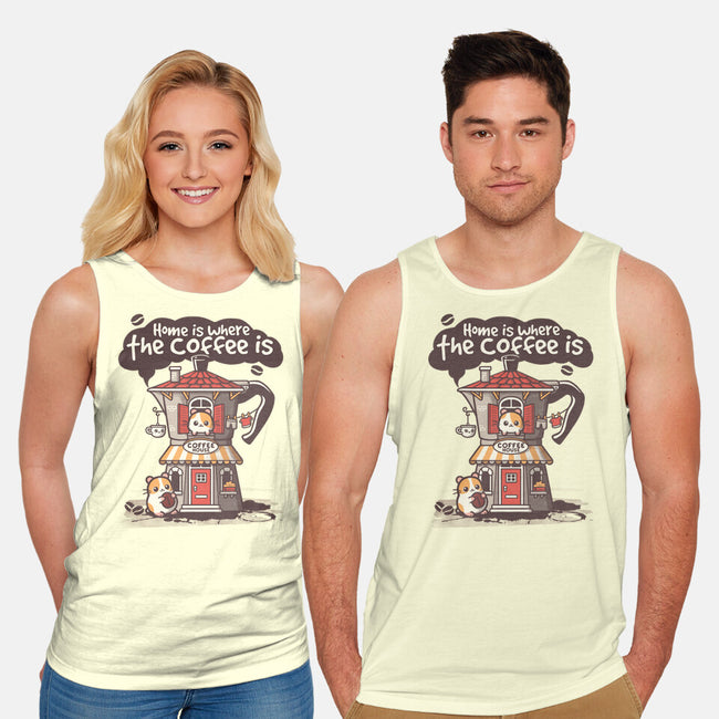 Home Is Where The Coffee Is-Unisex-Basic-Tank-NemiMakeit