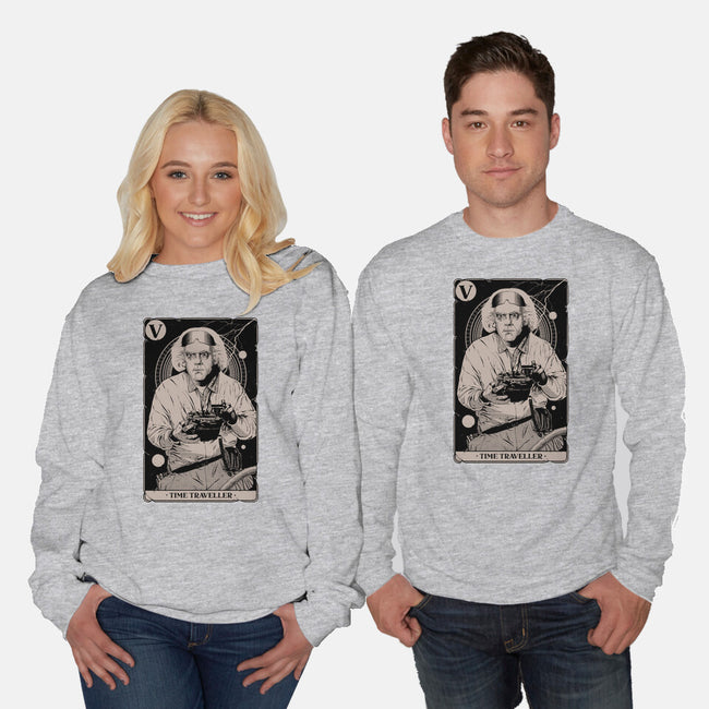 Time Traveller Tarot-Unisex-Crew Neck-Sweatshirt-Hafaell